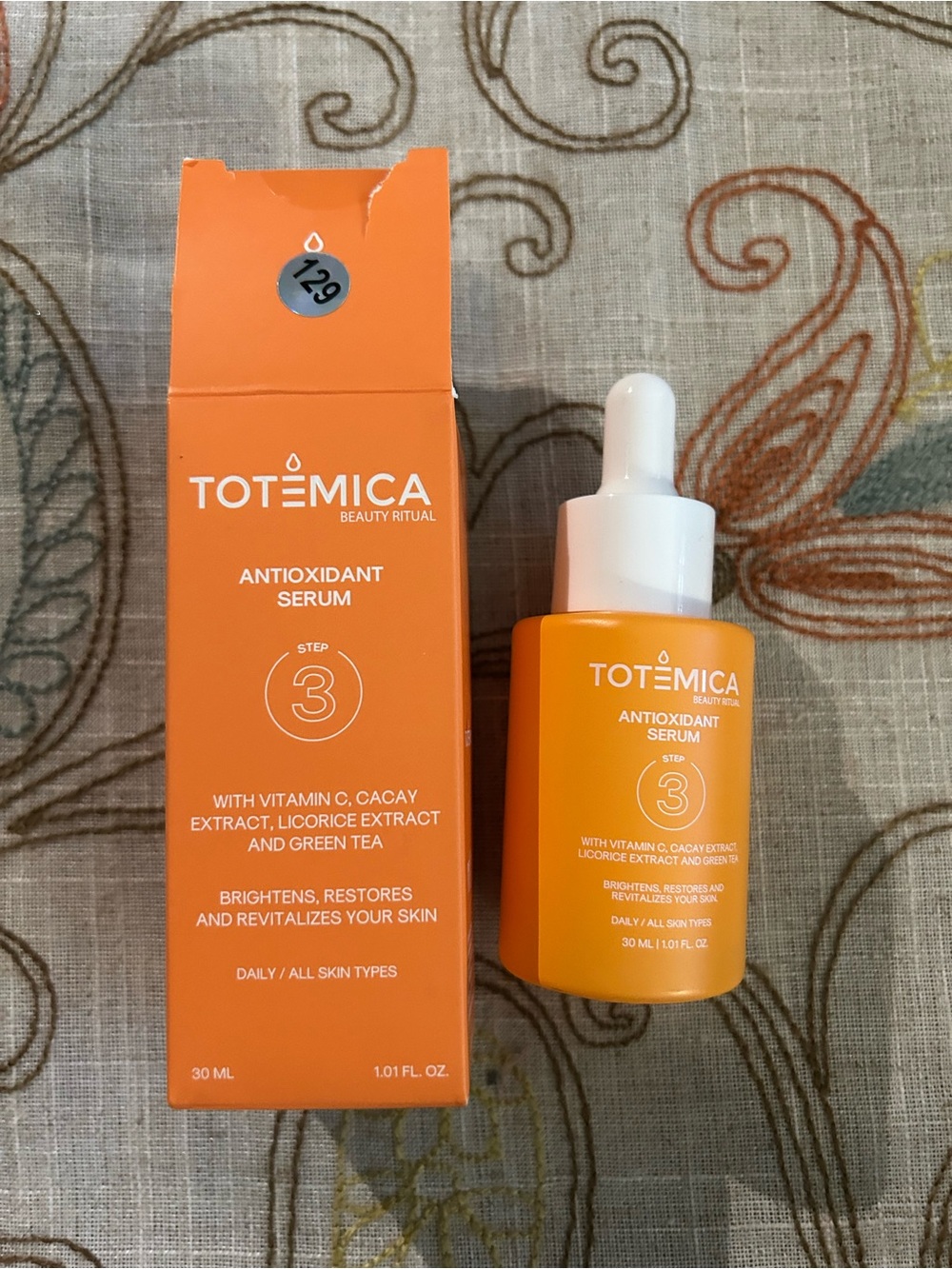Totemica Antioxidant Serum Step 3 — Brightening Orange Vitamin C Serum